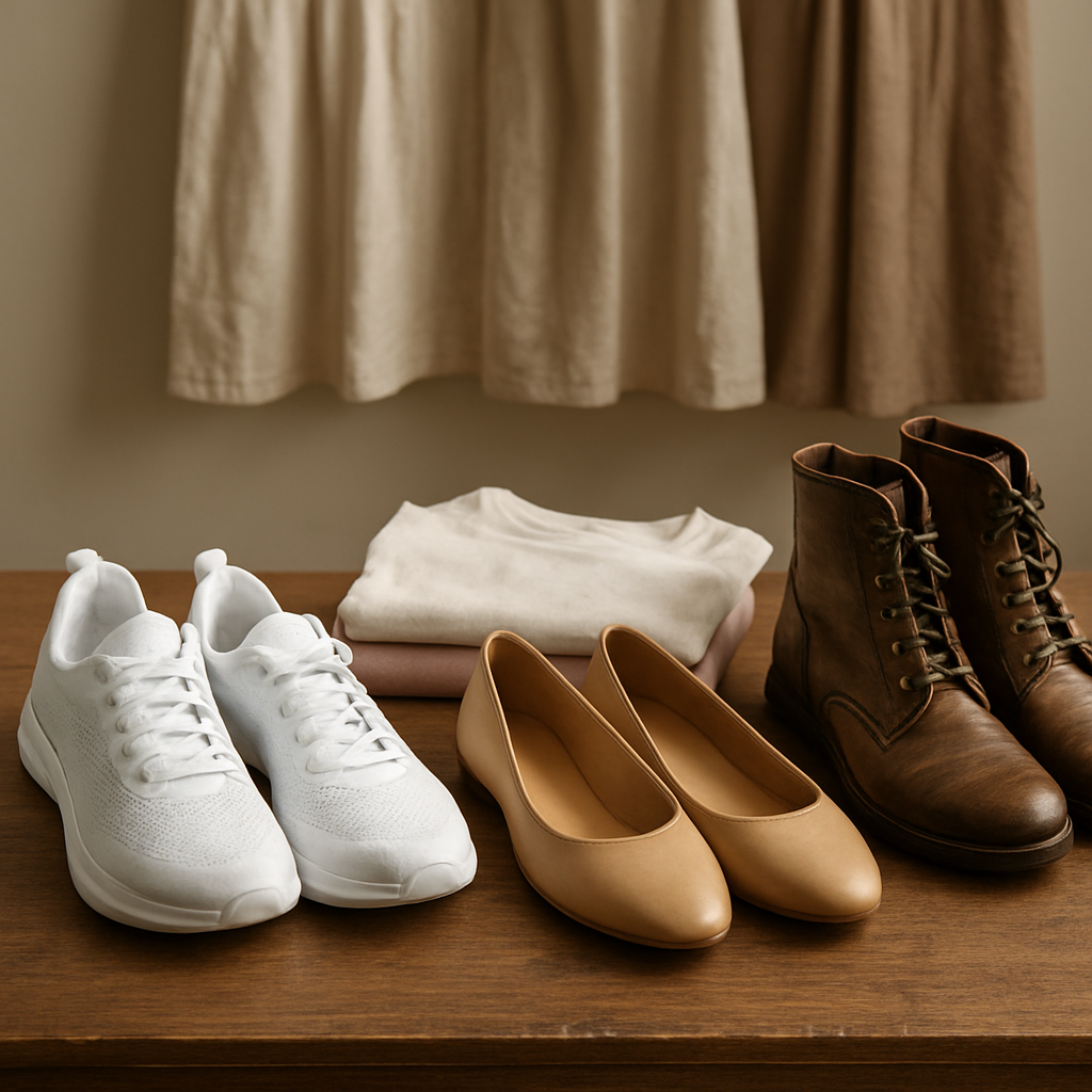 What shoes pair best with geek tees and casual dresses