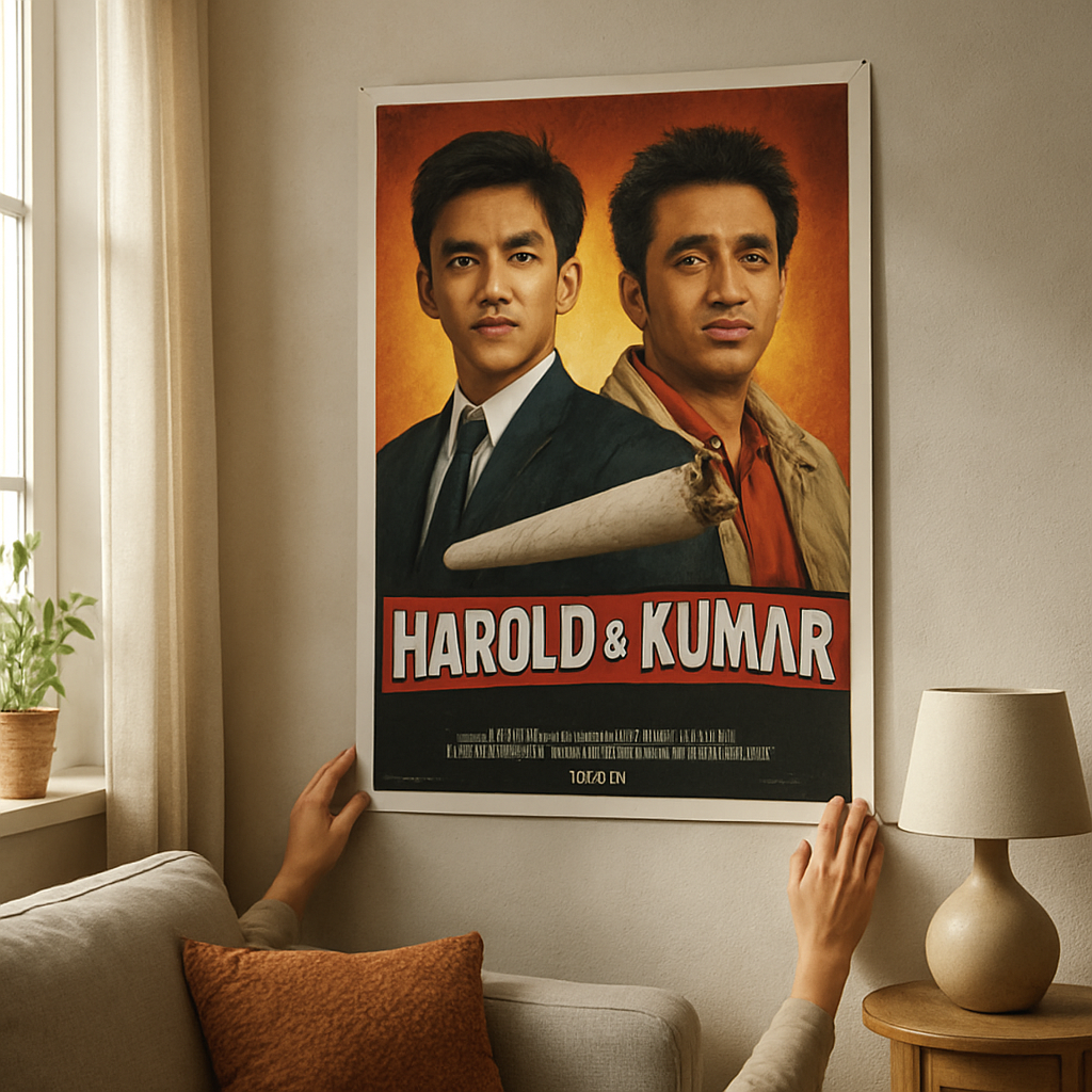 Harold & Kumar Poster: How to Authenticate 2004 Print