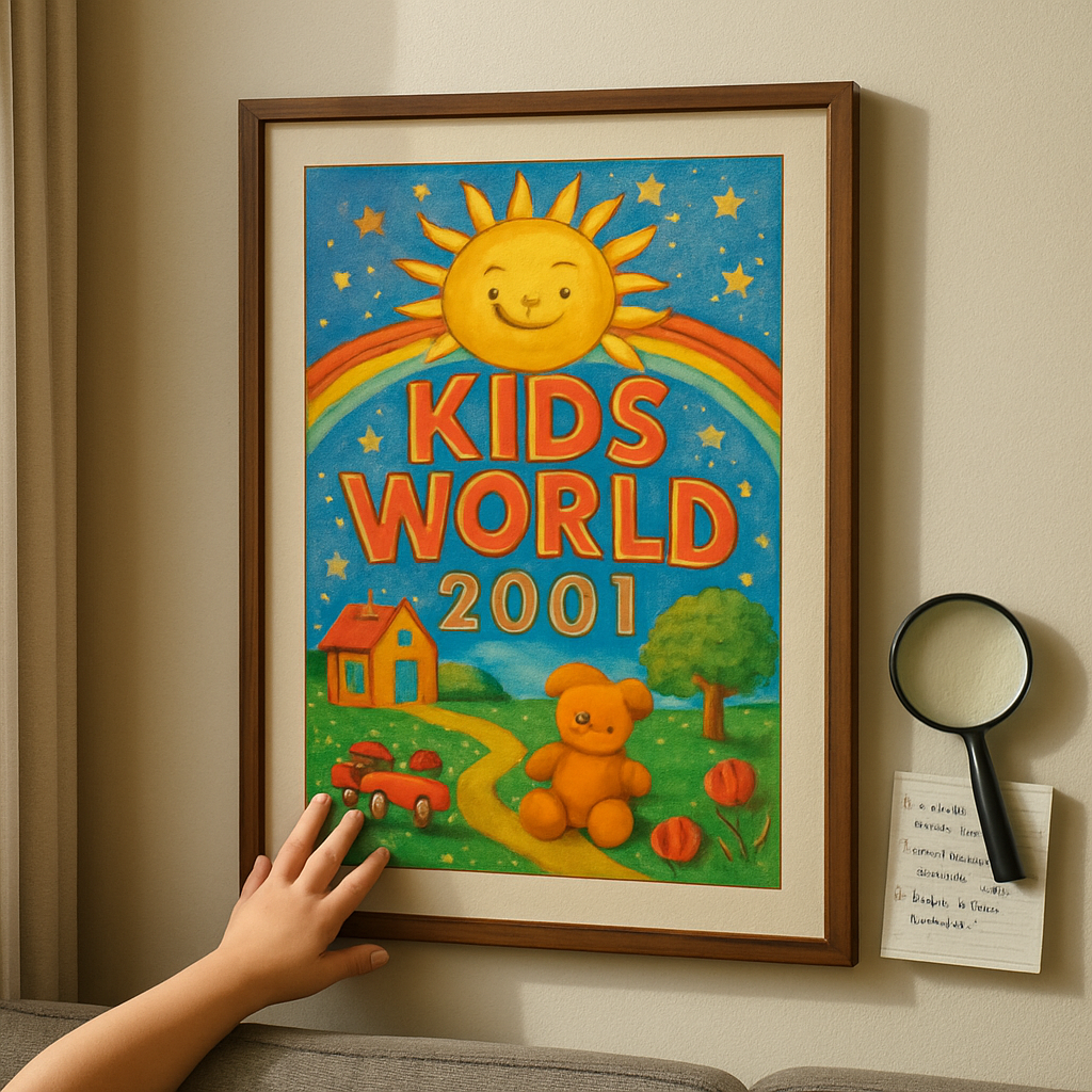 How to Authenticate a Kids World 2001 Poster