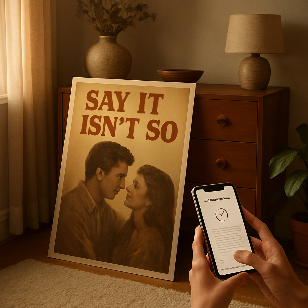 How to Find Say It Isn't So Poster Without Overpaying