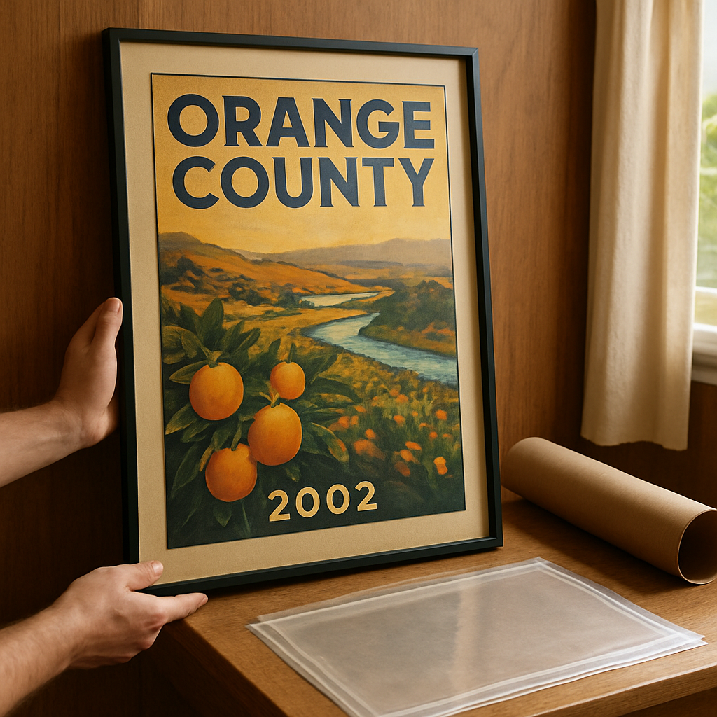 How to Preserve an Orange County 2002 Poster