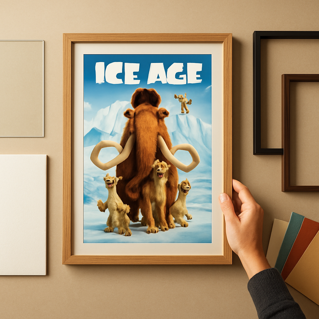How to Frame an Ice Age 2002 Poster for Display