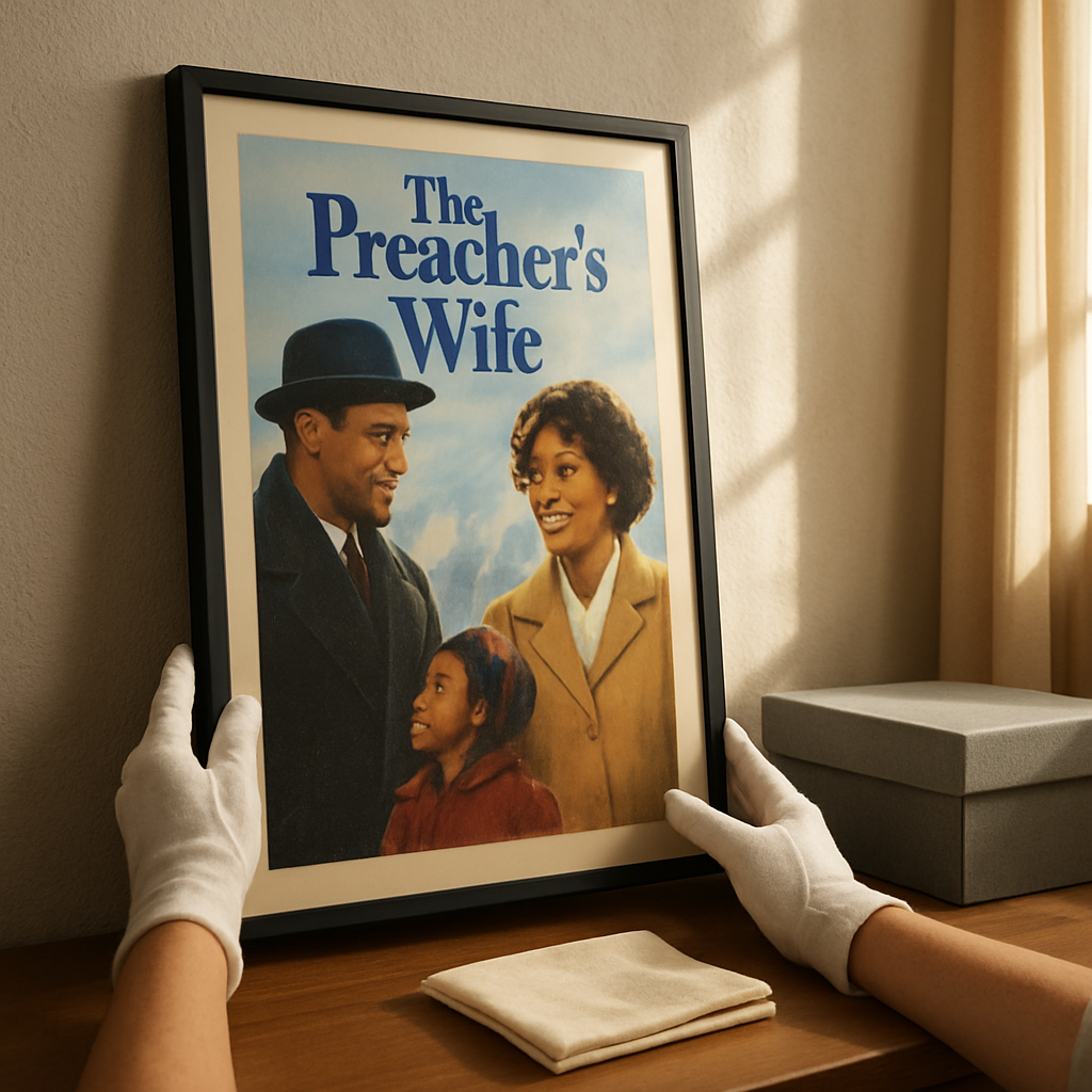 How to Care for a Vintage The Preacher's Wife Poster