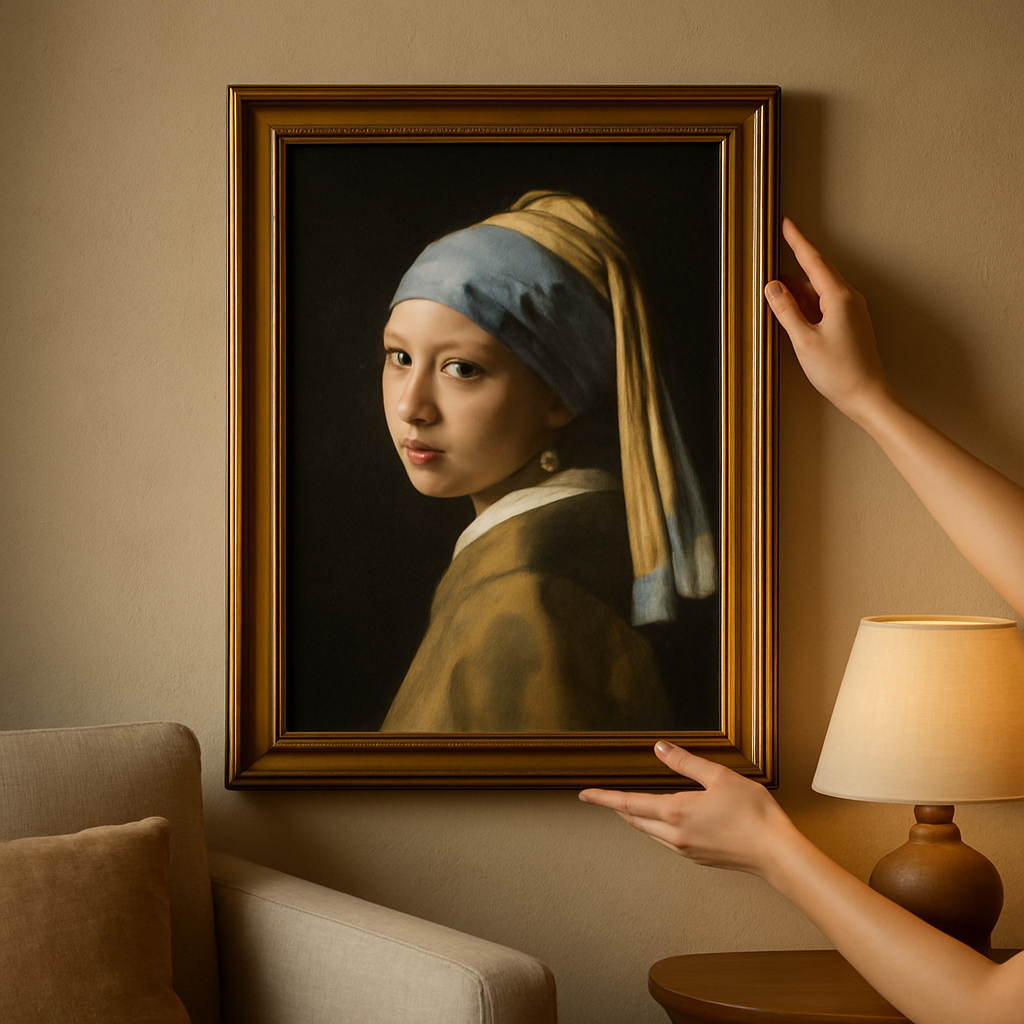 How to Verify Authentic Girl with a Pearl Earring Poster