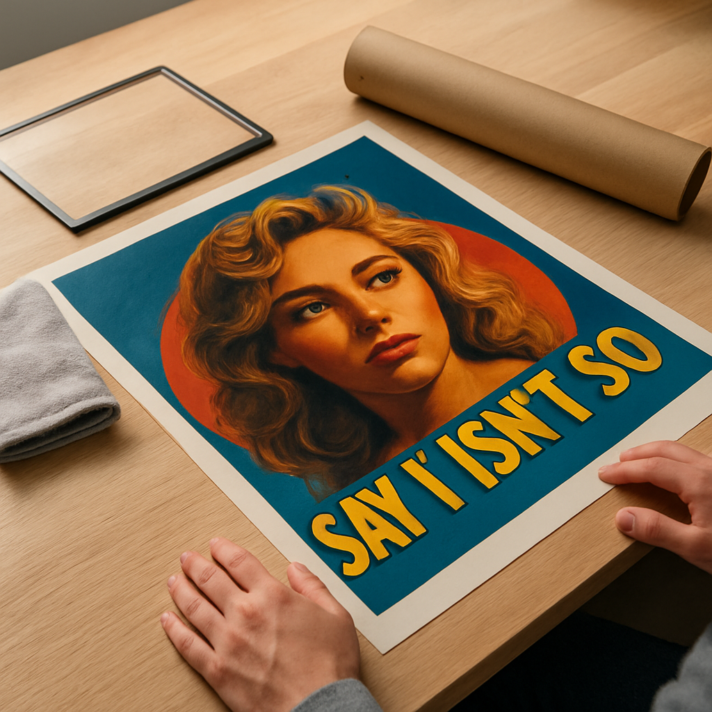 How to Protect Say It Isn't So Posters from Damage
