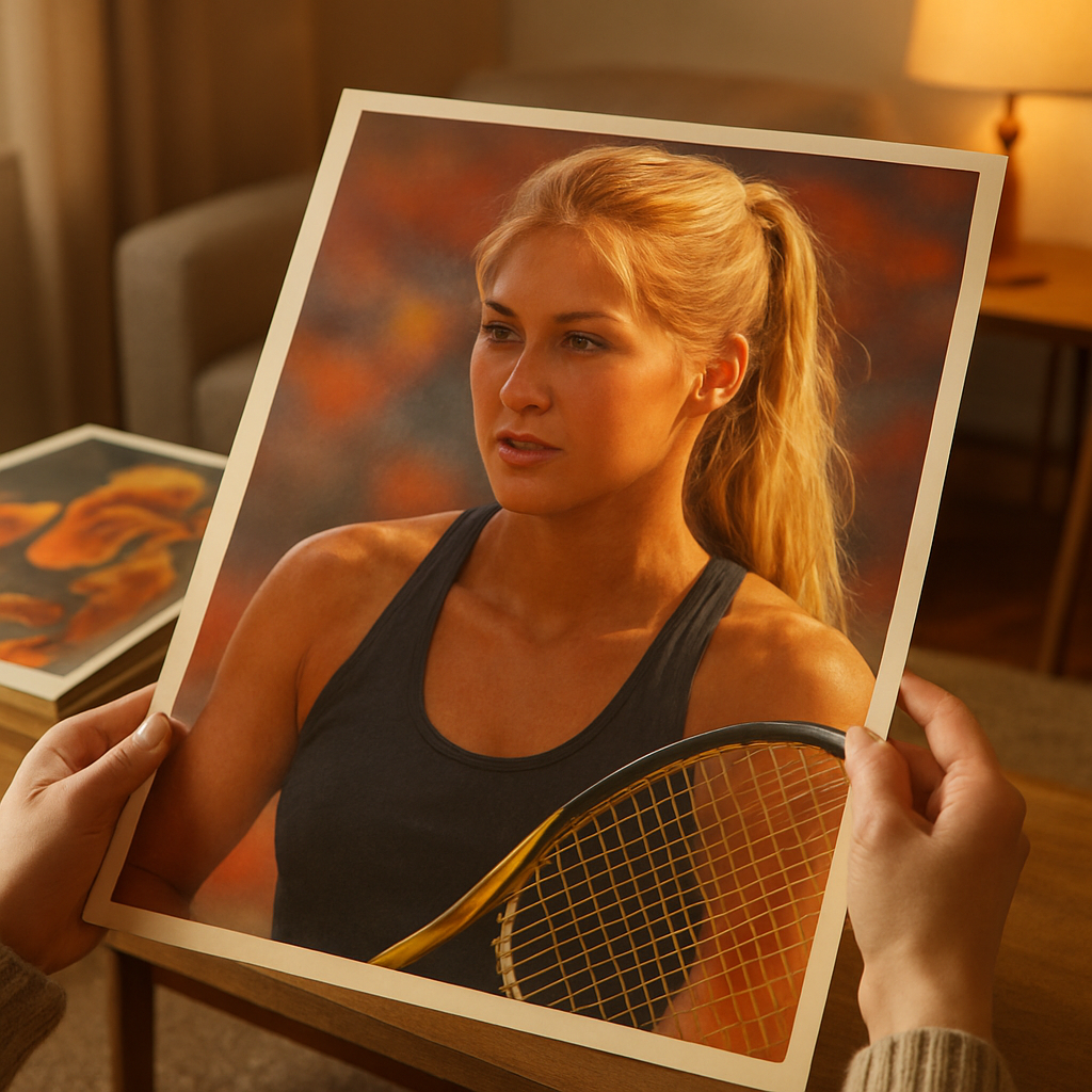 How to Authenticate Anna Kournikova Posters