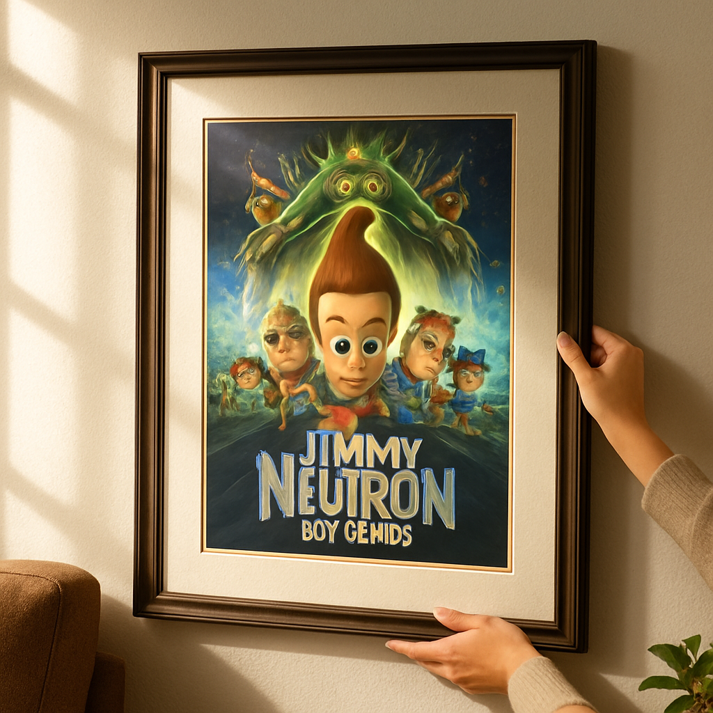 How to Frame Jimmy Neutron 2001 Movie Poster