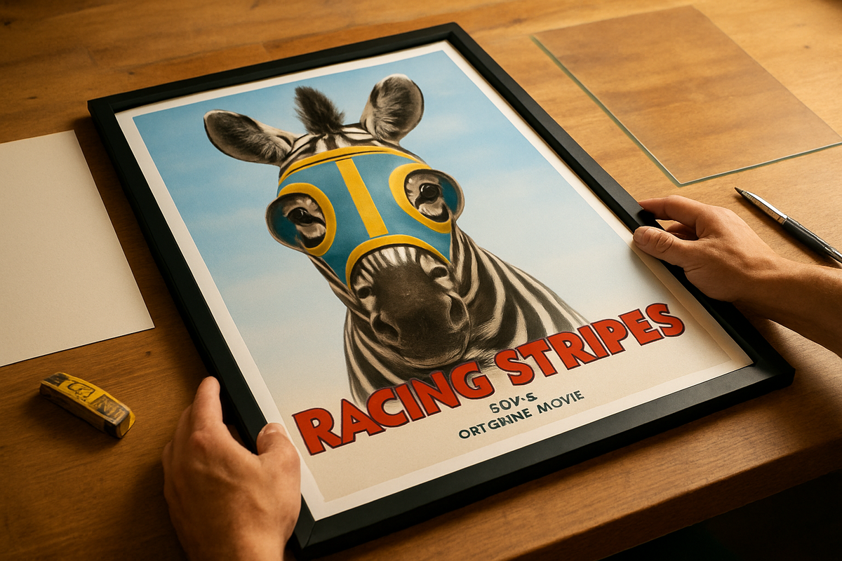 How to Frame a Racing Stripes 2005 27x40 Original Poster