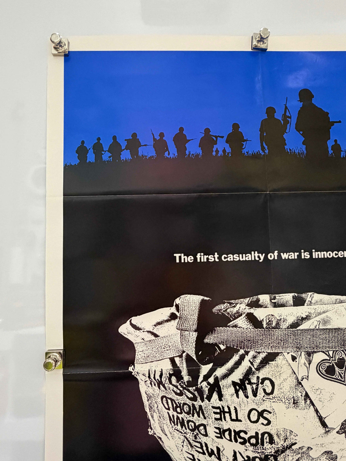 PLATOON 1986 Original Movie Poster 27x41 SS  Oliver Stone
