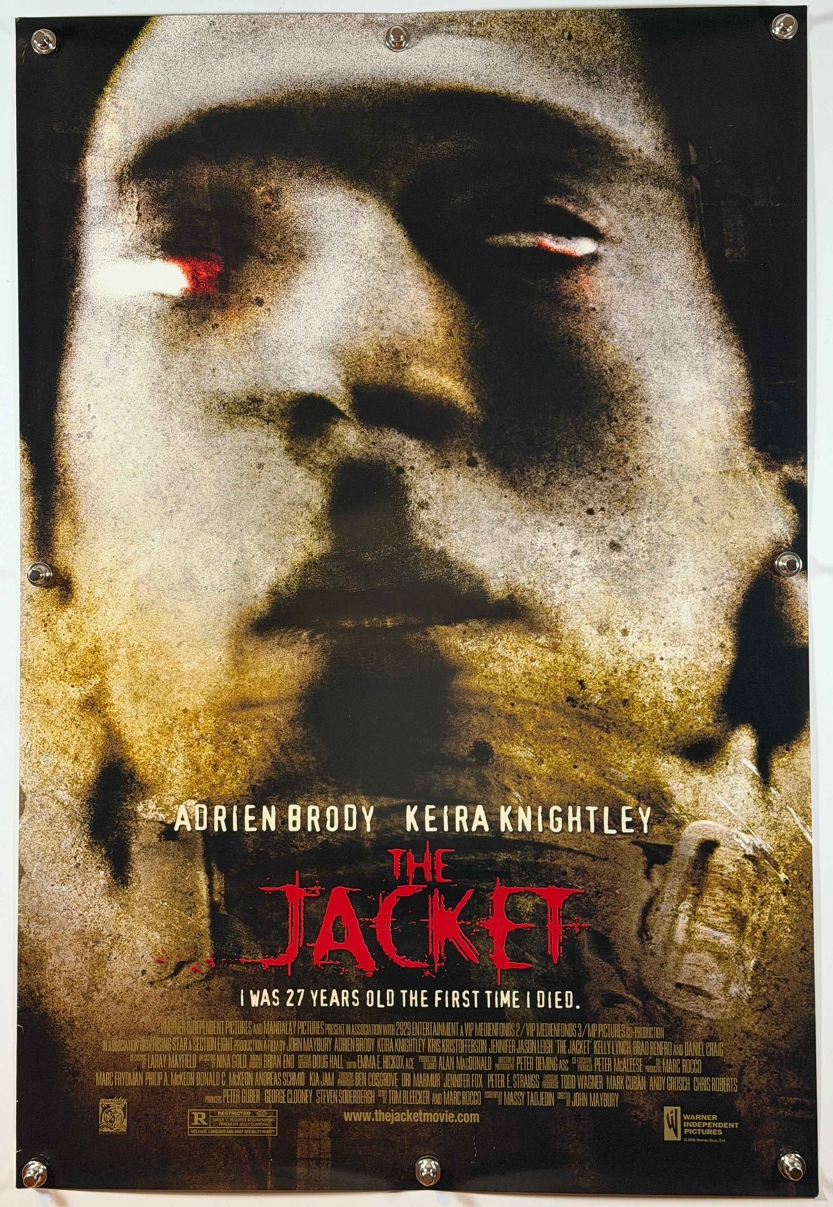 THE JACKET 2005 Original Movie Poster 27 x 40 DS Adrien Brody
