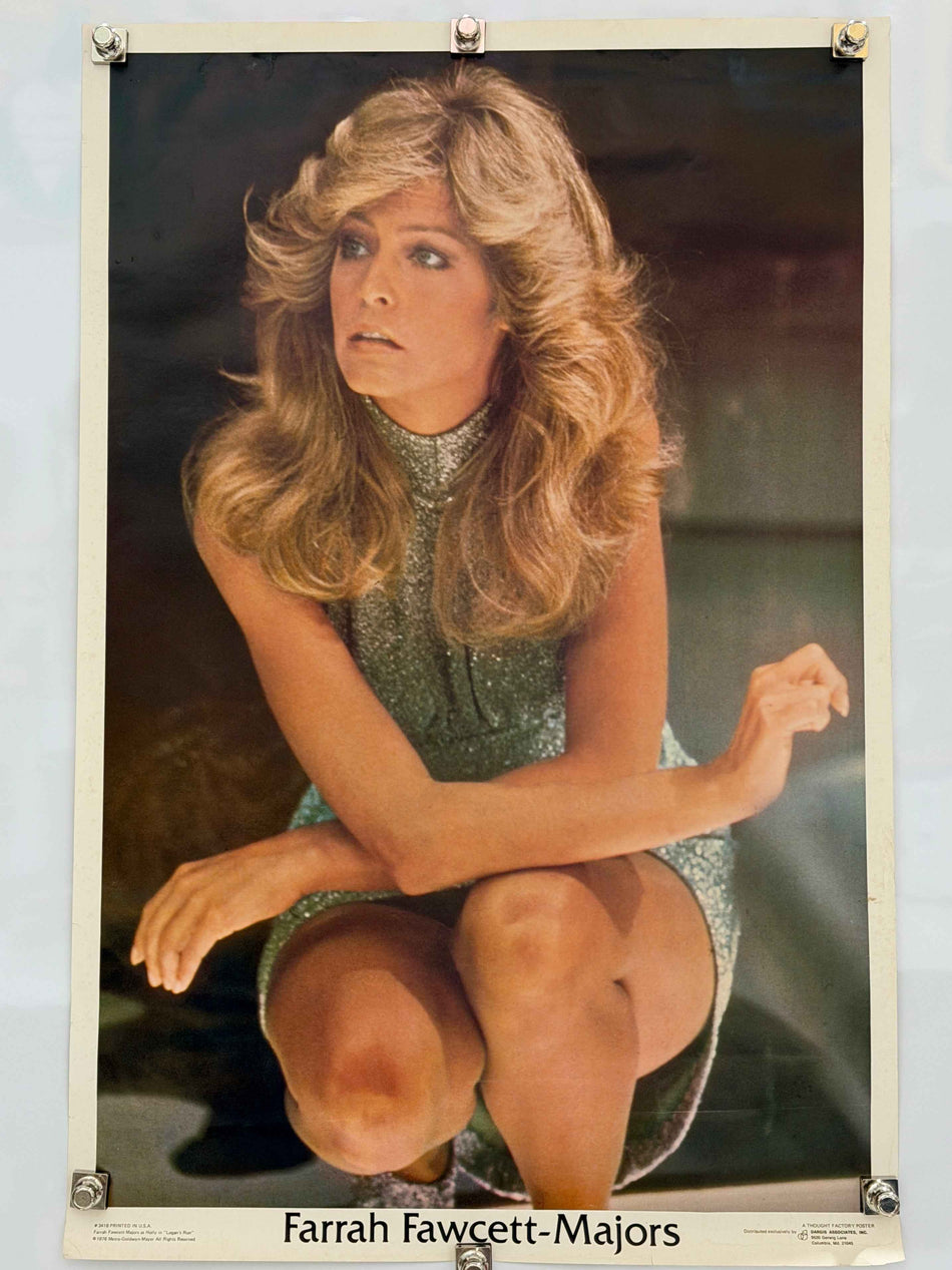 FARRAH FAWCETT-MAJORS 1976 Vintage Personality Poster 23x35 Rolled