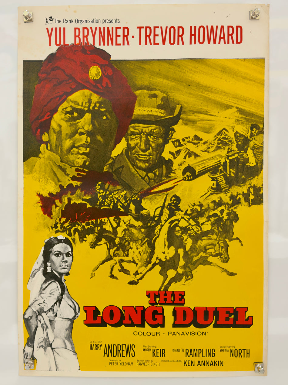 The Long Duel (1967) Movie Poster 27x40 Yul Brynner Trevor Howard