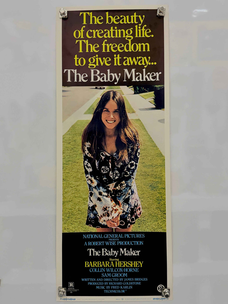 The Baby Maker (1970) Original Movie Poster 14x36 Barbara Hershey
