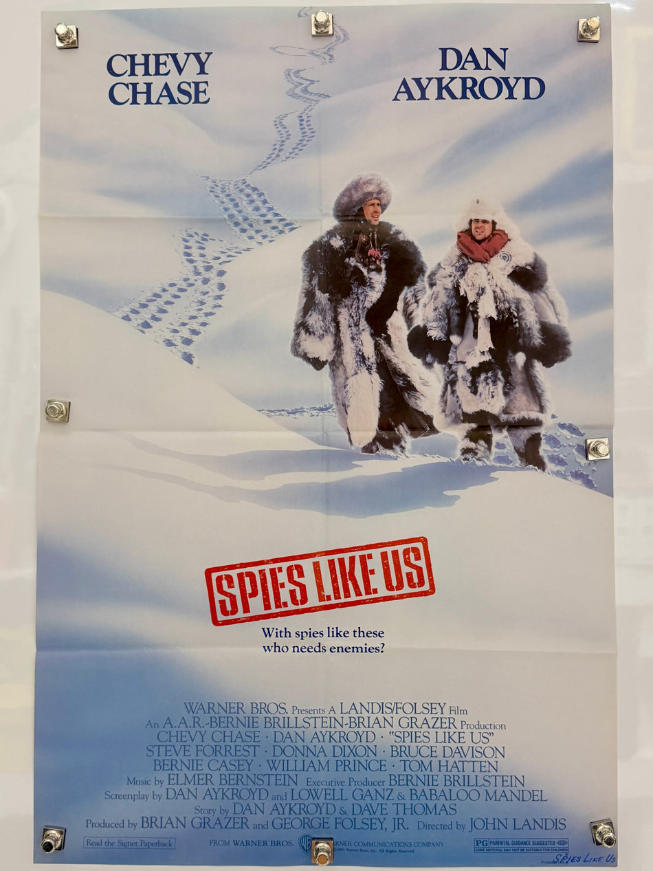 SPIES LIKE US 1985 Original Movie Poster 27x41 SS Chevy Chase Dan Aykroyd