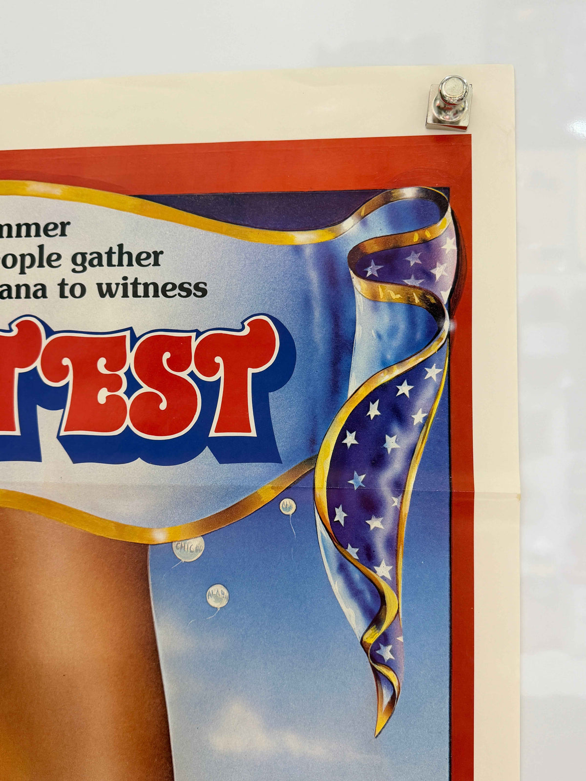 THE CONTEST 1976 Original Movie Poster 27x41 Rolled Miss Nude America