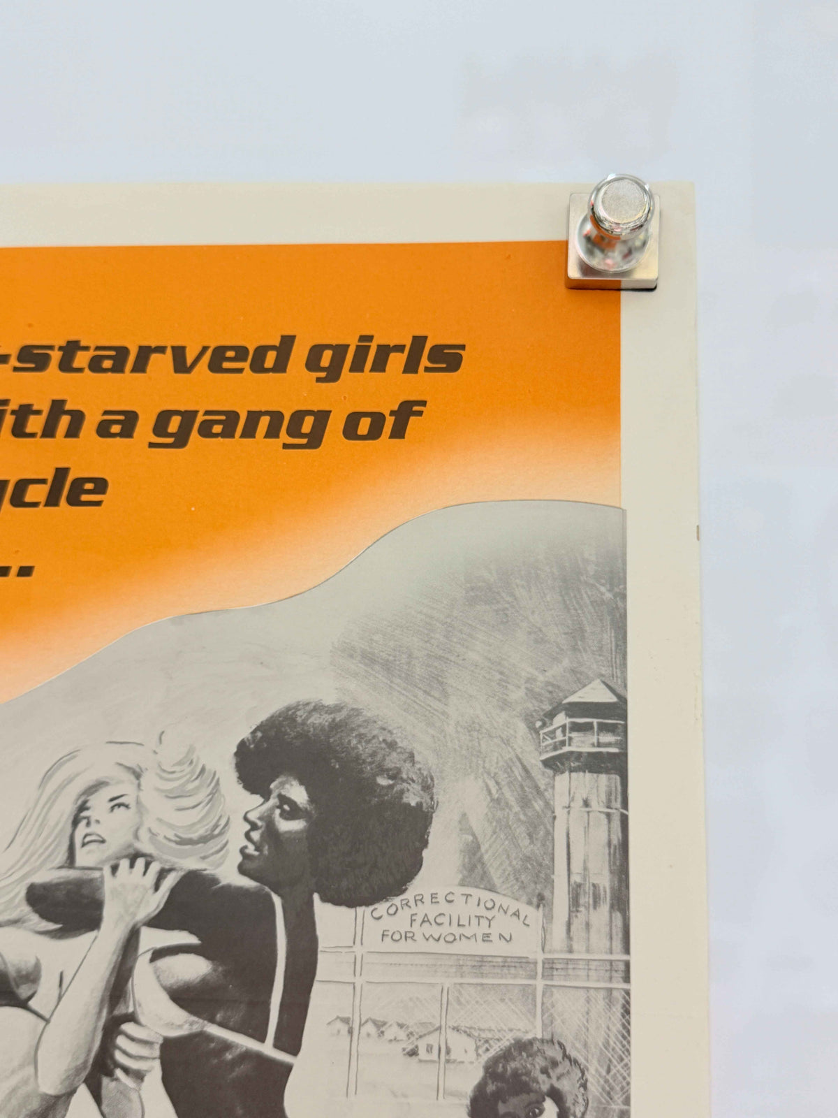 FUGITIVE GIRLS 1974 Original Movie Poster 14x28 Rolled