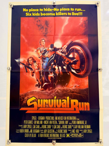 SURVIVAL RUN 1979 Original Movie Poster 27x41 SS Peter Graves