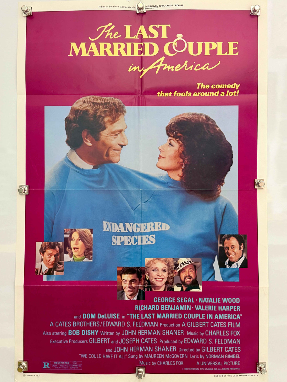 THE LAST MARRIED COUPLE IN AMERICA 1980 Original Movie Poster 27x41 SS George Segal