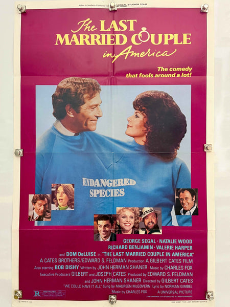 THE LAST MARRIED COUPLE IN AMERICA 1980 Original Movie Poster 27x41 SS George Segal