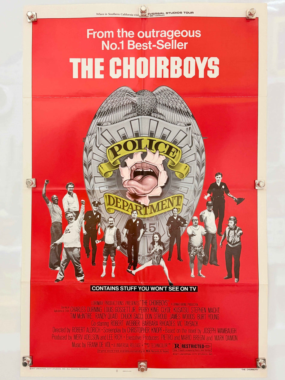 THE CHOIRBOYS 1977 Original Movie Poster 27x41 SS Charles Durning