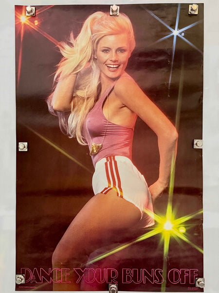 DANCE YOUR BUNS OFF 1980s Original Rolled Novelty Pin-Up Poster 21x32