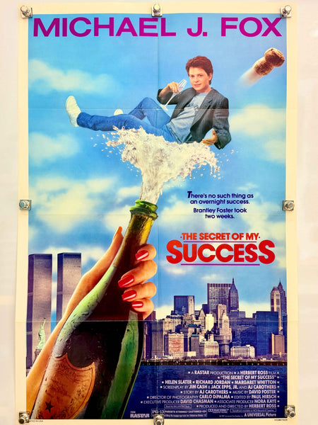 THE SECRET OF MY SUCCESS 1987 Original Movie Poster 27x41 SS Michael J. Fox