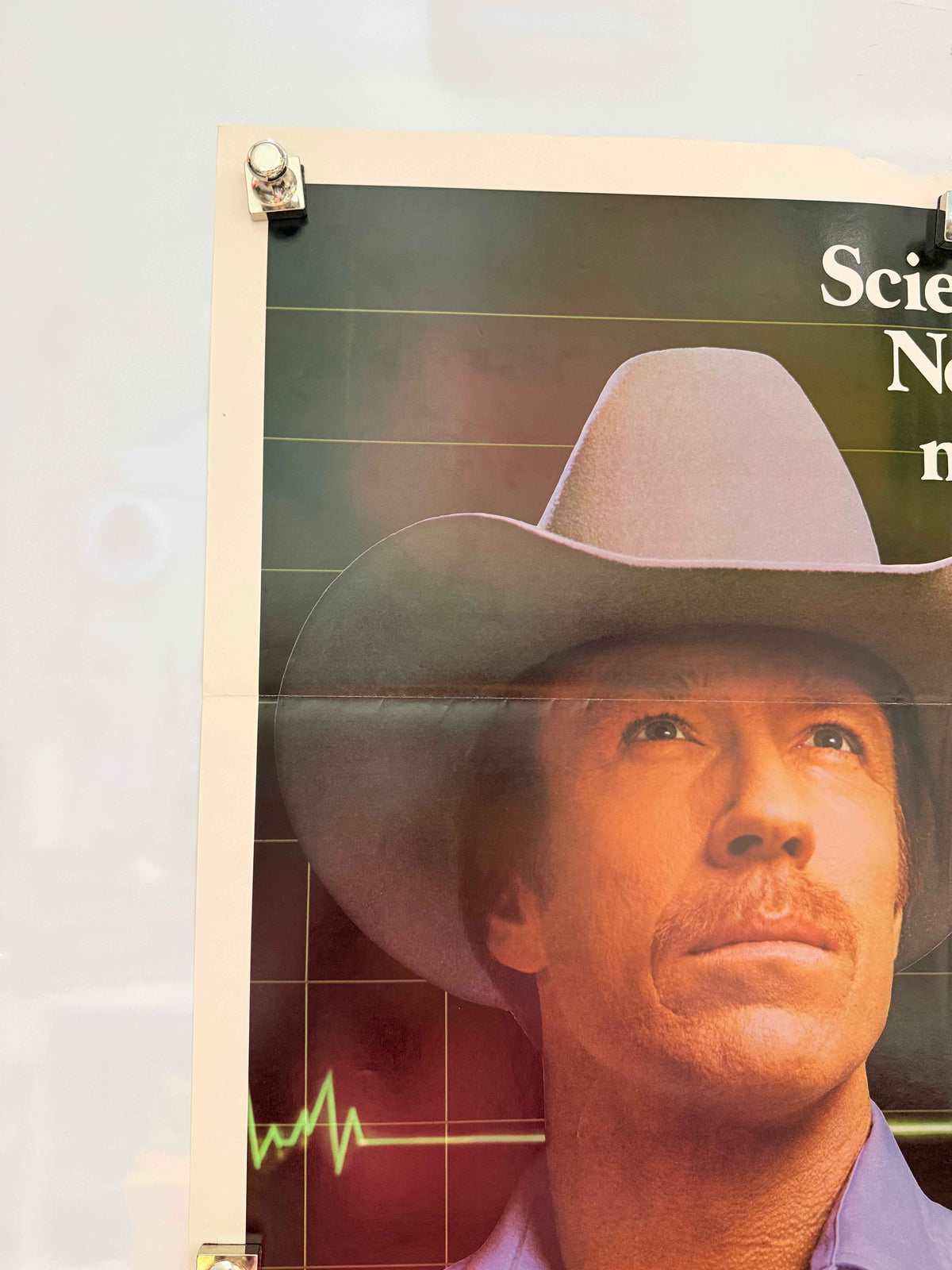 SILENT RAGE 1982 Original Movie Poster 27x41 SS Chuck Norris