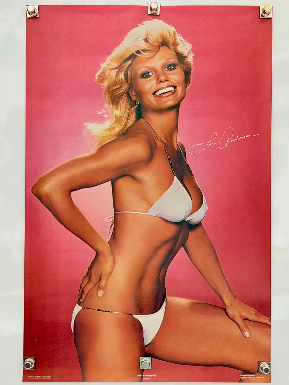 LONI ANDERSON 1978 Vintage Personality Poster 21x32 Rolled