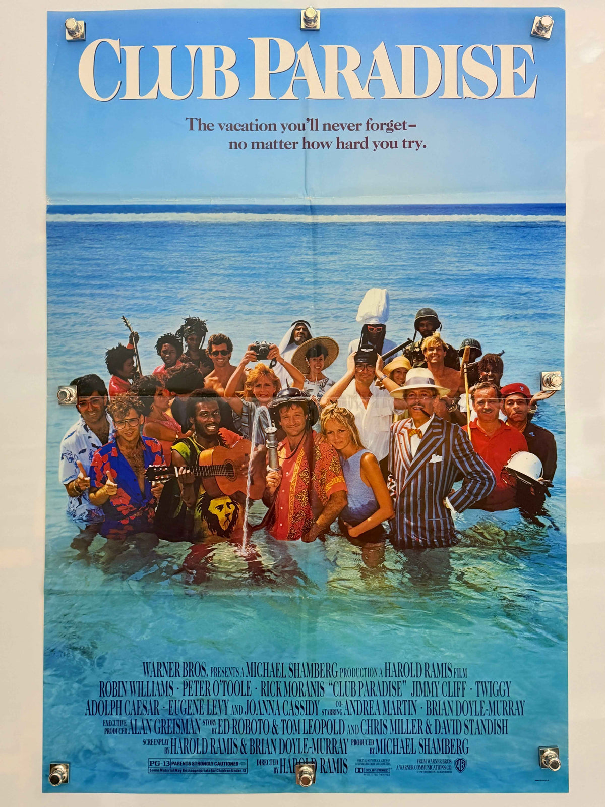 CLUB PARADISE 1986 Original Movie Poster 27x41 SS Robin Williams