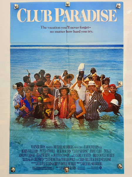 CLUB PARADISE 1986 Original Movie Poster 27x41 SS Robin Williams