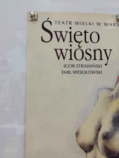 SWIETO WIOSNY 1993 Original Polish Theatre Poster 27x39 Rolled Stravinsky