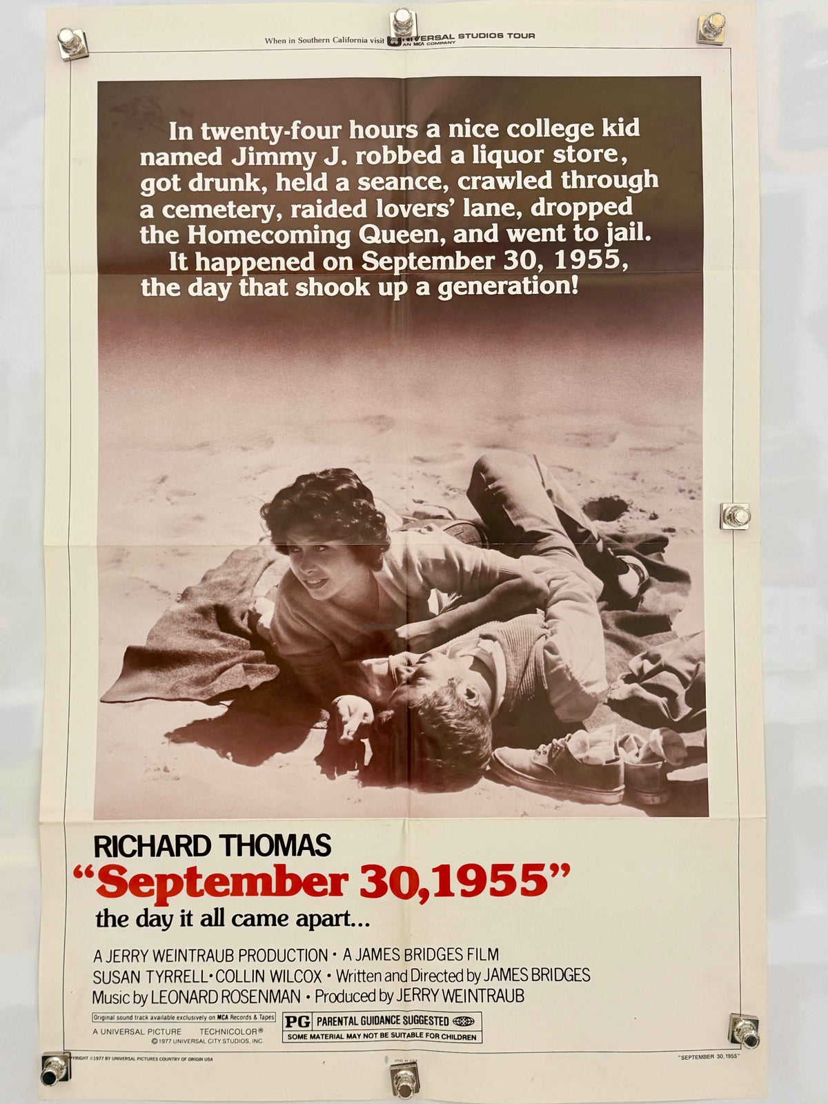 SEPTEMBER 30, 1955 1977 Original Movie Poster 27x41 SS Richard Thomas