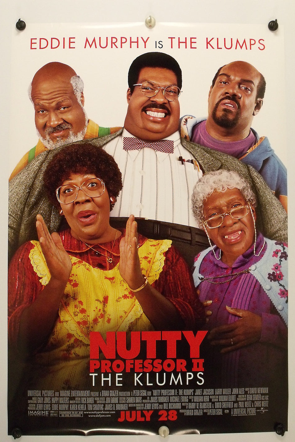 NUTTY PROFESSOR II: THE KLUMPS 2000 Original Movie Poster 27x40 DS Rolled Eddie Murphy - Joe's Geek VLT