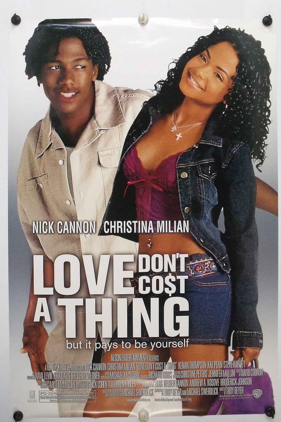 LOVE DON'T COST A THING 2003 Original Movie Poster 27x40 DS Rolled Nick Cannon