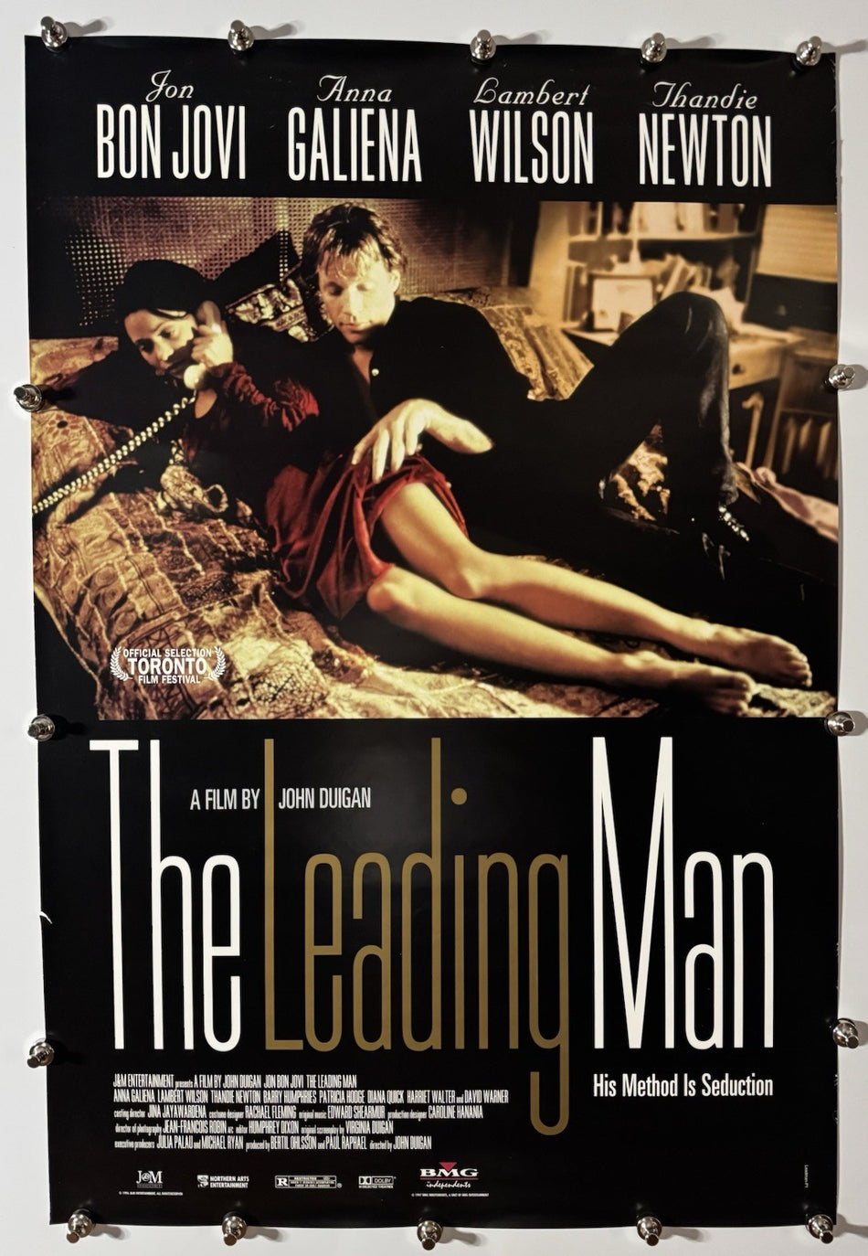THE LEADING MAN 1996 Original Movie Poster 27x40 SS Rolled Jon Bon Jovi