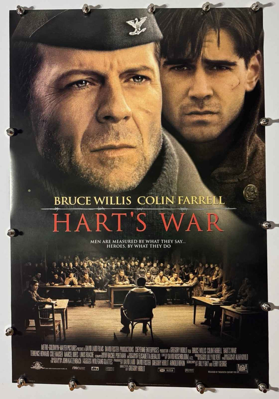 HART'S WAR 2002 Original Movie Poster 27x40 DS Rolled Style A Bruce Willis - Joe's Geek VLT