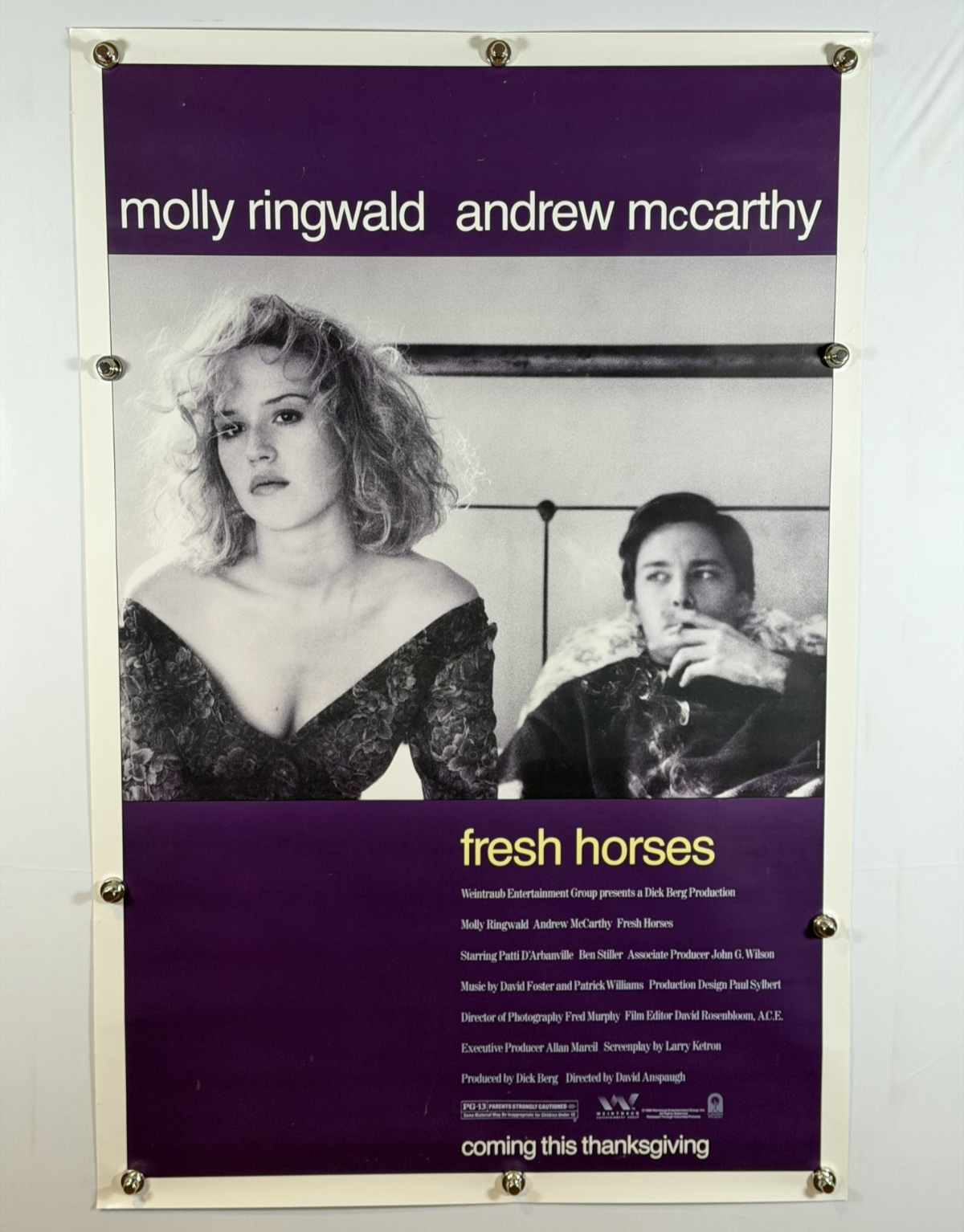 Fresh Horses (1988) - Original Movie Poster - 27 x 40 - Rolled SS