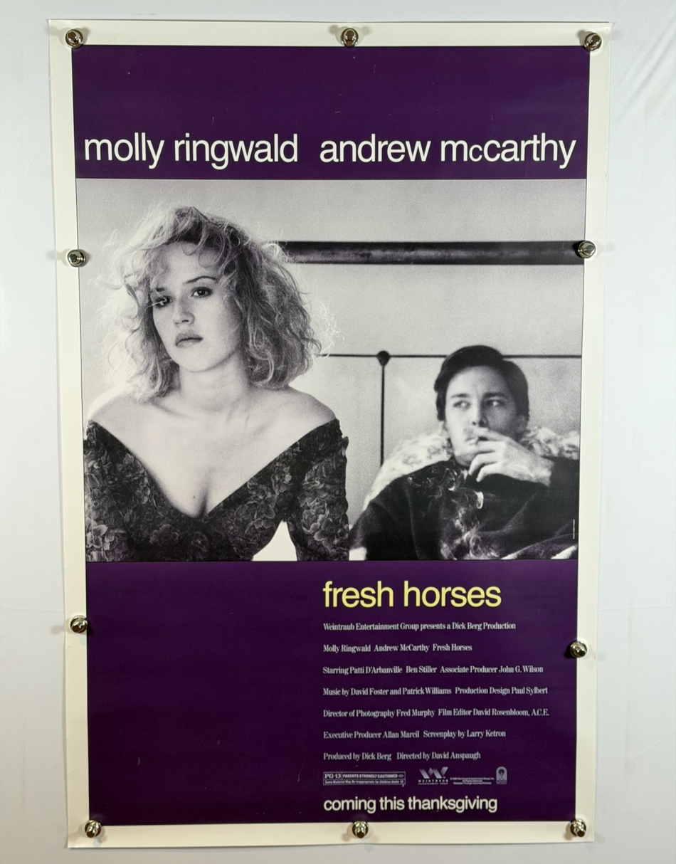 FRESH HORSES 1988 Original Movie Poster 27x40 SS Rolled Andrew McCarthy - Joe's Geek VLT