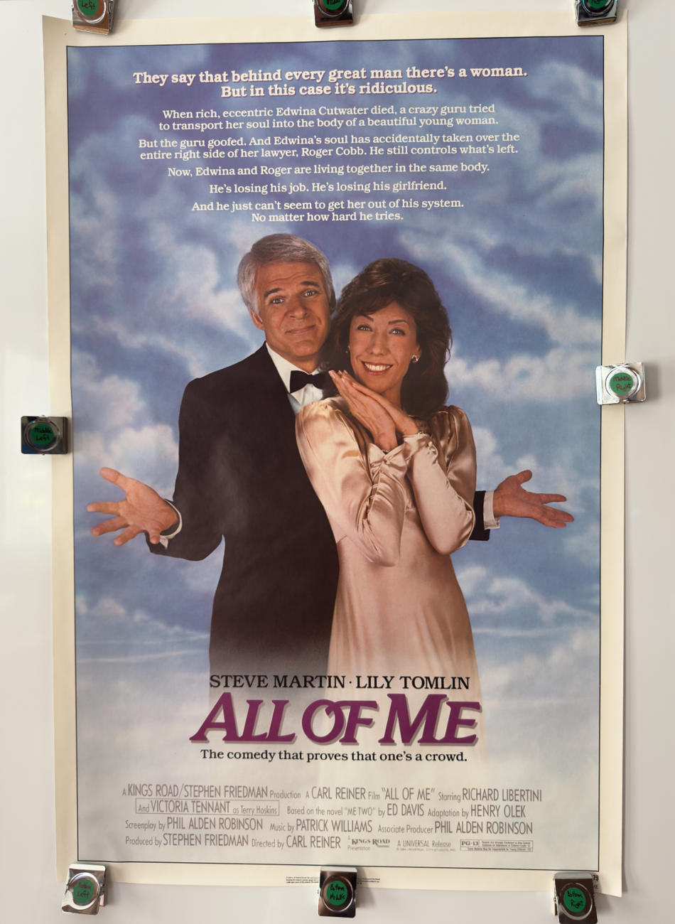 ALL OF ME 1984 Original Movie Poster 27x41 SS Rolled Steve Martin