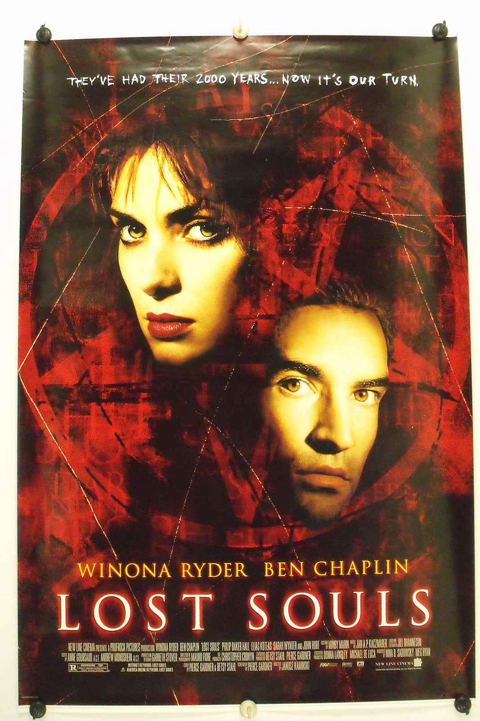 LOST SOULS 2000 Original Movie Poster 27x40 DS Rolled Winona Ryder