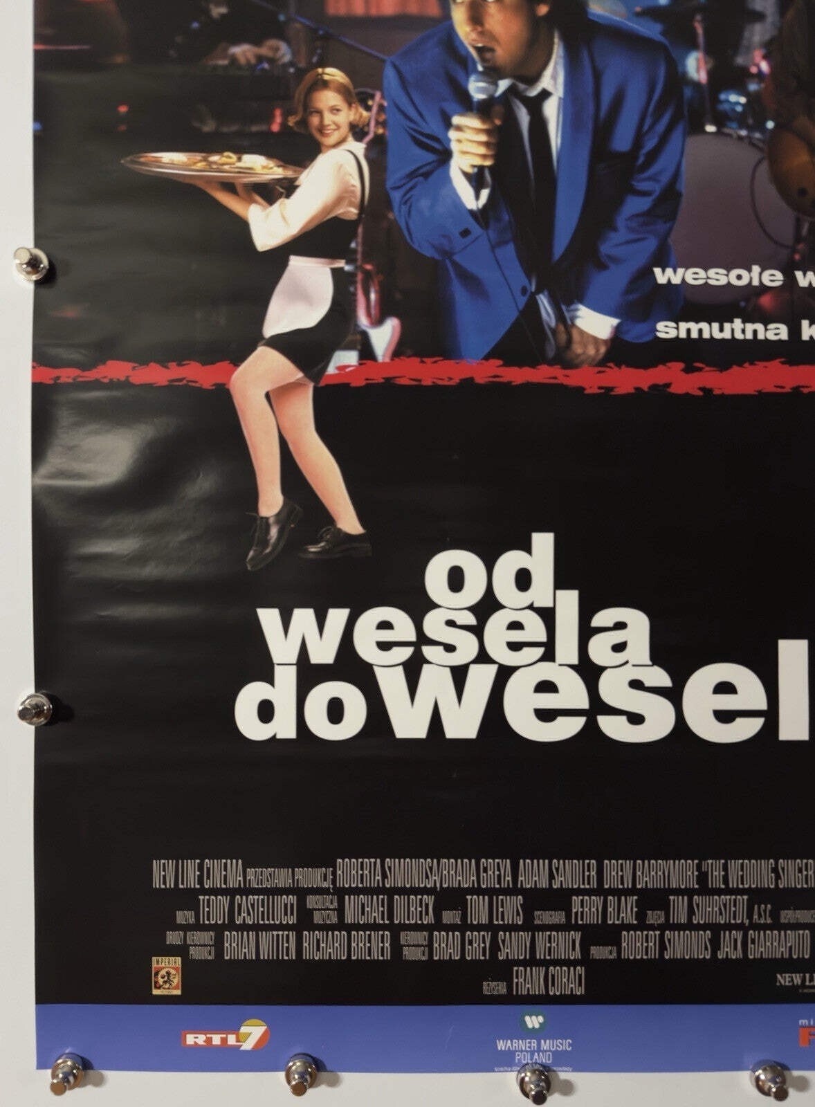 The Wedding Singer - Original Movie Poster - 1998 - Rolled SS