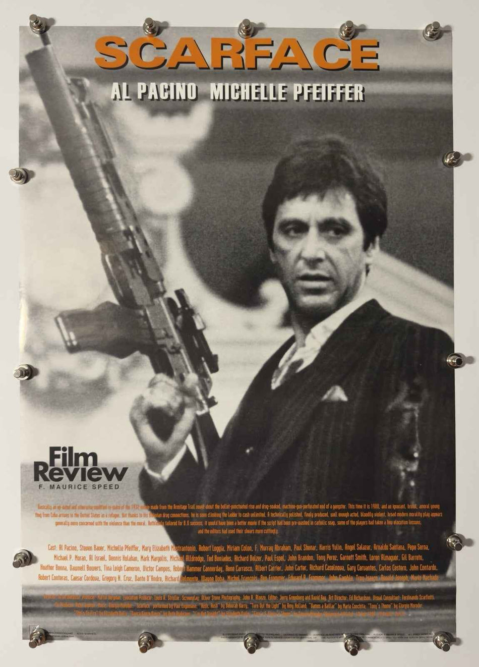 SCARFACE 1983 Vintage Original Movie Poster 27x40 SS Rolled Al Pacino