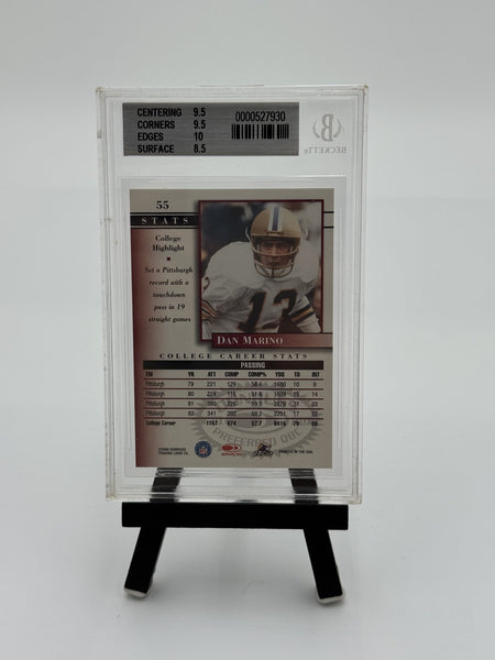 2000 Donruss Preferred QBC - College Profile Dan Marino #55 Graded Series /1125