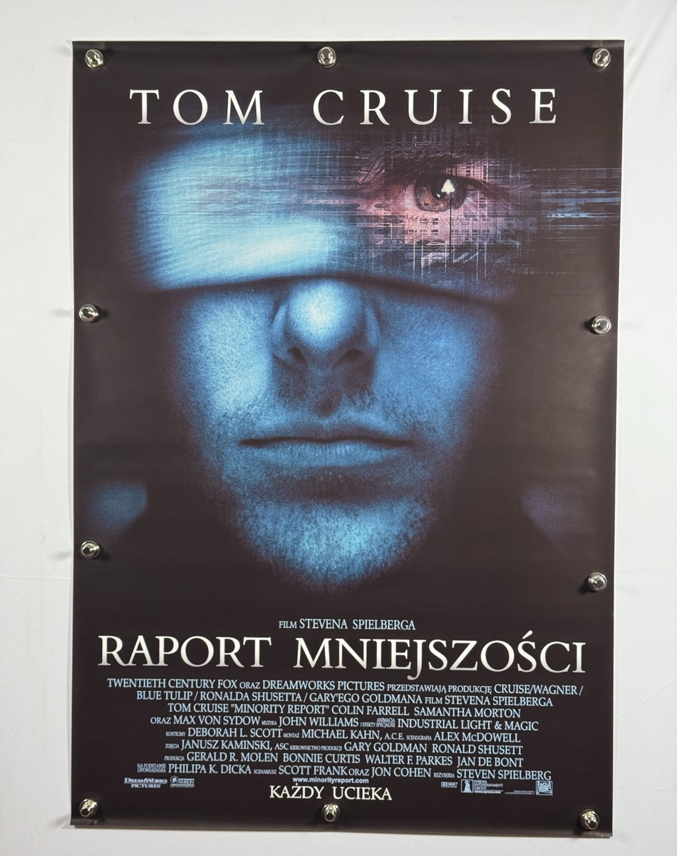 Minority Report 2002 Original Polish Movie Poster 27x39 SS Rolled Tom Cruise - Joe's Geek VLT