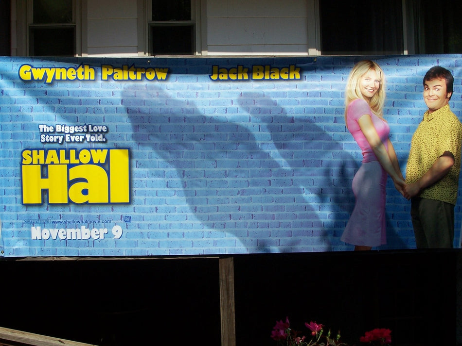 SHALLOW HAL 2001 Original Movie Banner 10'x4' Rolled Jack Black