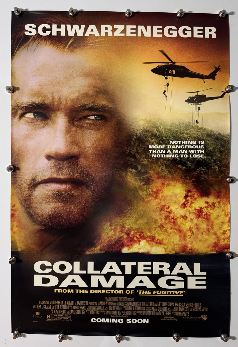 COLLATERAL DAMAGE 2002 Original Movie Poster 27x40 DS Rolled Arnold Schwarzenegger Style A - Joe's Geek VLT