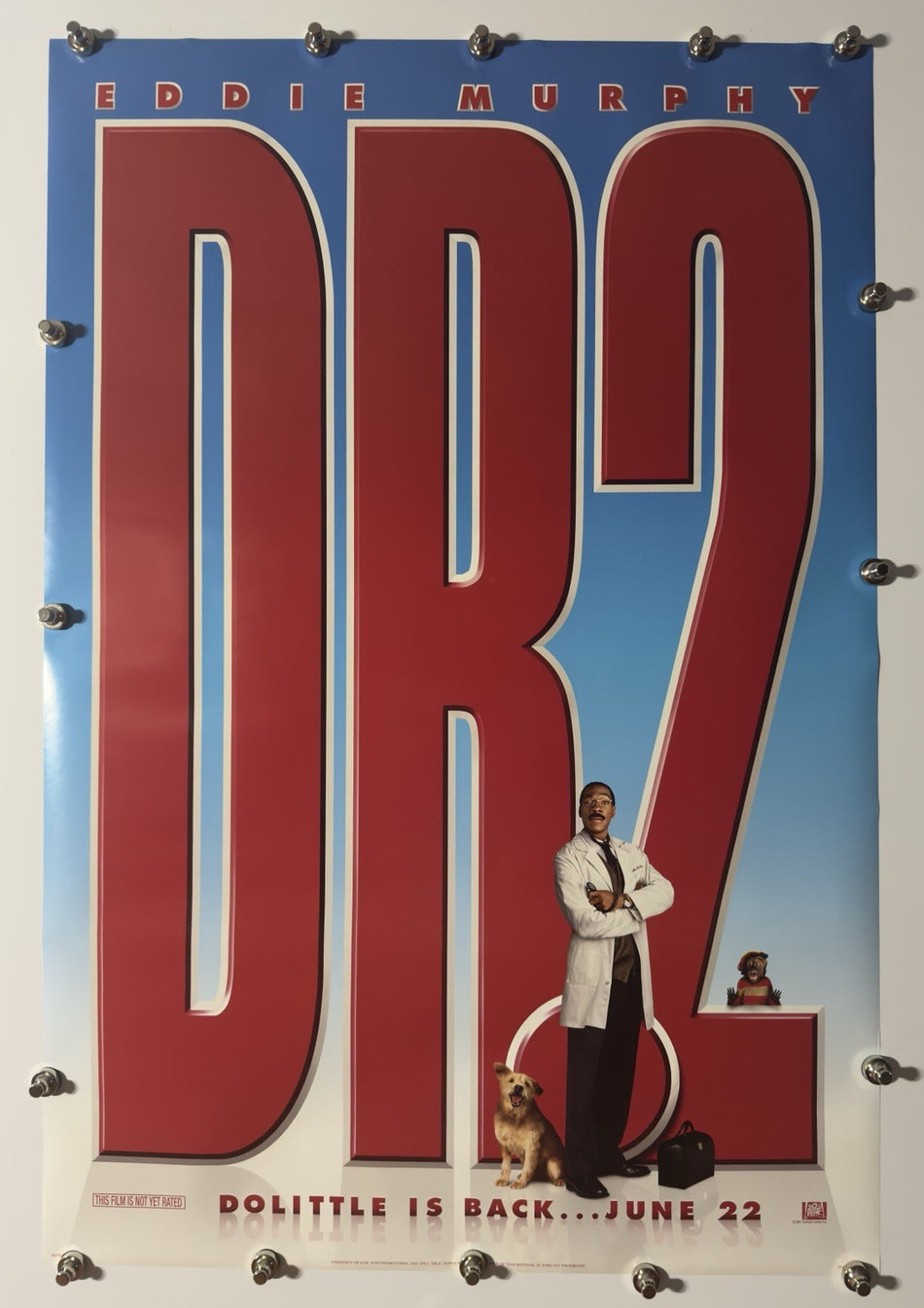 DR. DOLITTLE 2 2001 Original Movie Poster 27x40 DS Rolled Style E Eddie Murphy - Joe's Geek VLT