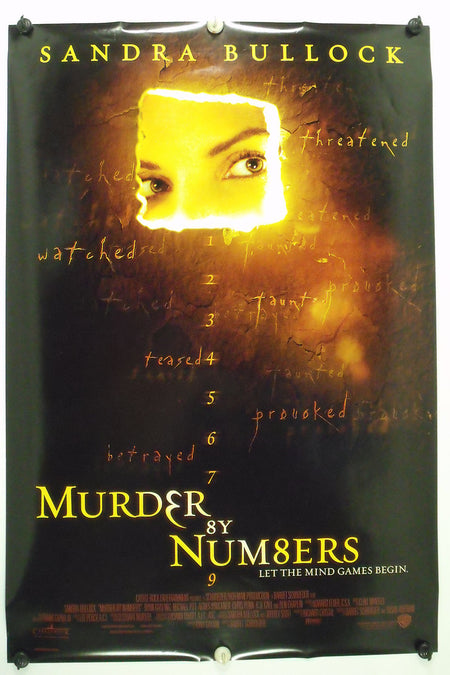 MURDER BY NUMBERS 2002 Original Movie Poster 27x40 DS Rolled Sandra Bullock - Joe's Geek VLT
