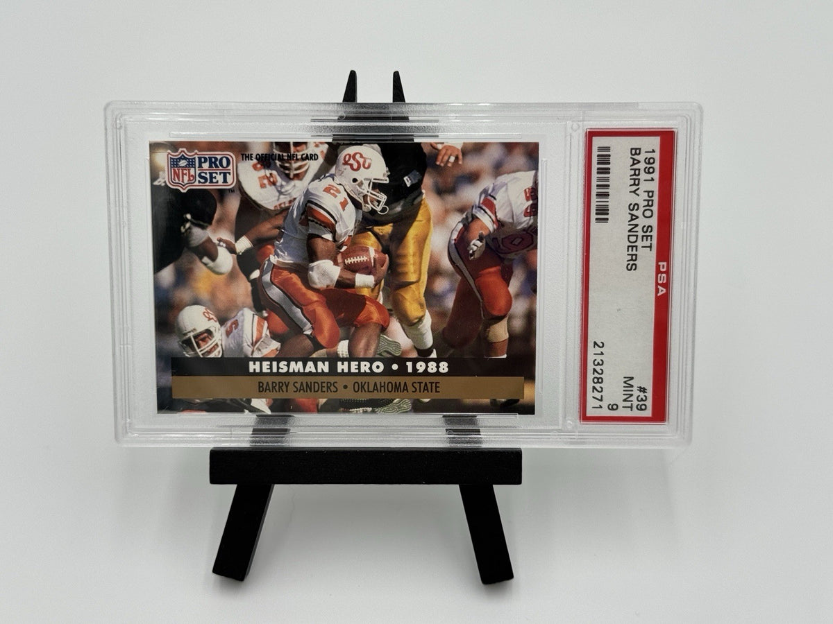 1991 Pro Set - Heisman Hero Barry Sanders #39 PSA 9 MINT