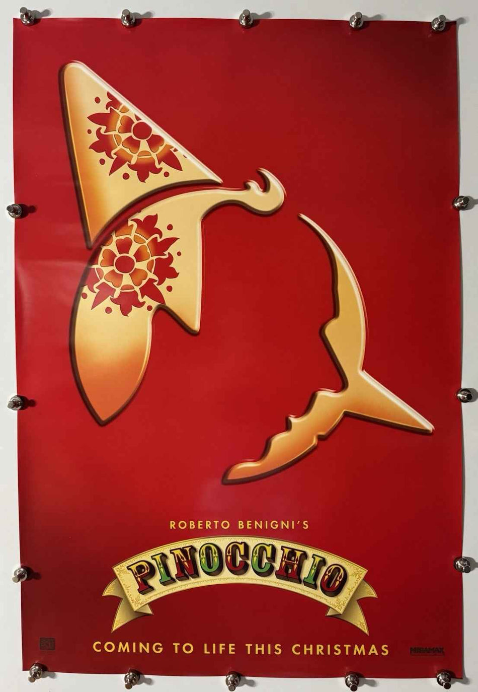 PINOCCHIO 2002 Original Movie Poster 27x40 DS Rolled Roberto Benigni - Joe's Geek VLT